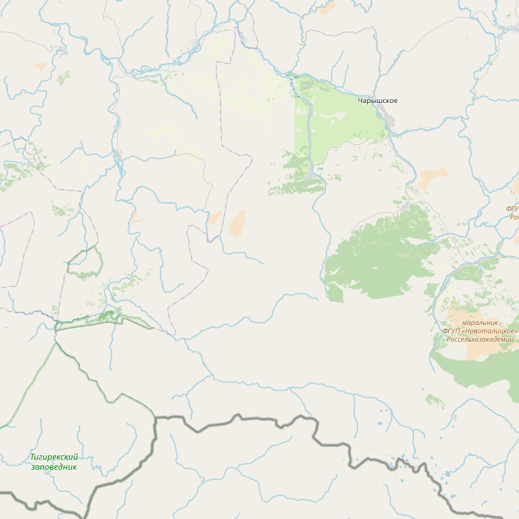 Река иня на карте